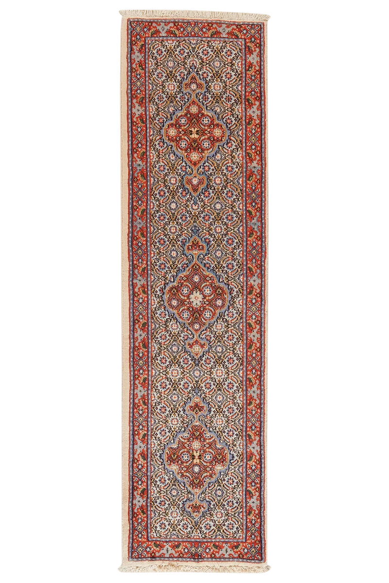 Moud Mahi · Handgeknüpft – Beige, 192x50 cm