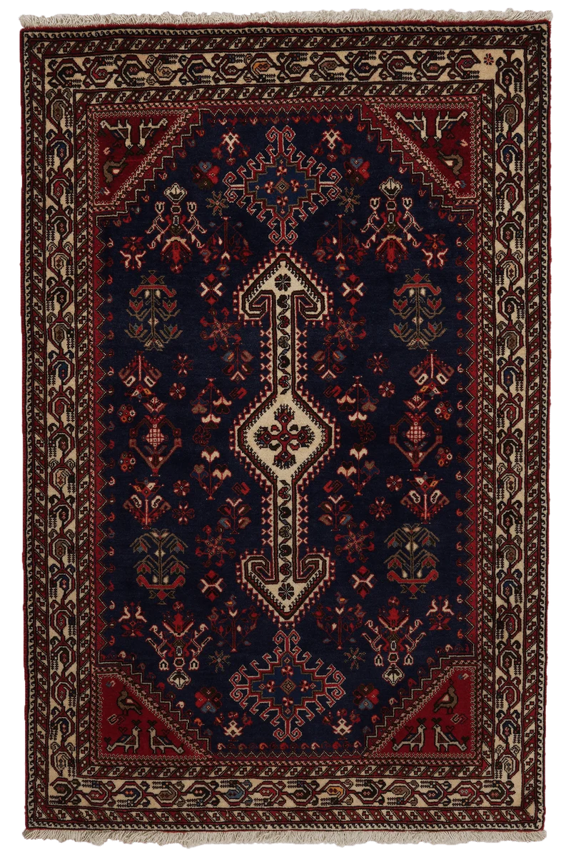 Nasrabad · Handgeknüpft – Blau, 155x101 cm