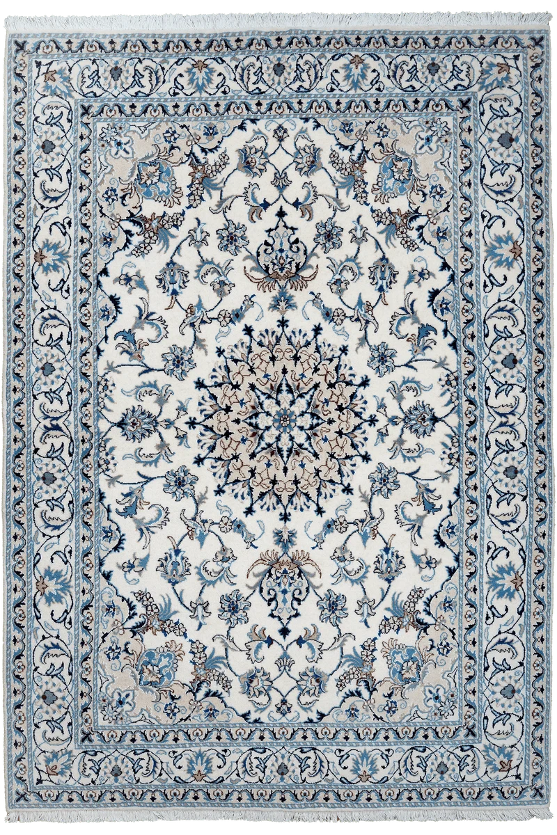 Nain 12La · Handgeknüpft – Beige, 234x161 cm