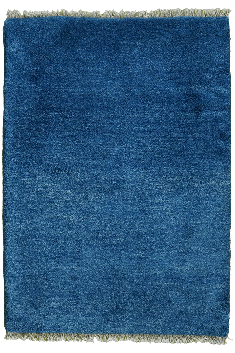 Gabbeh · Handgeknüpft – Blau, 90x64 cm