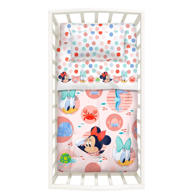 Trapunta con Paracolpi baby minnie in Cotone 300 gr/mq