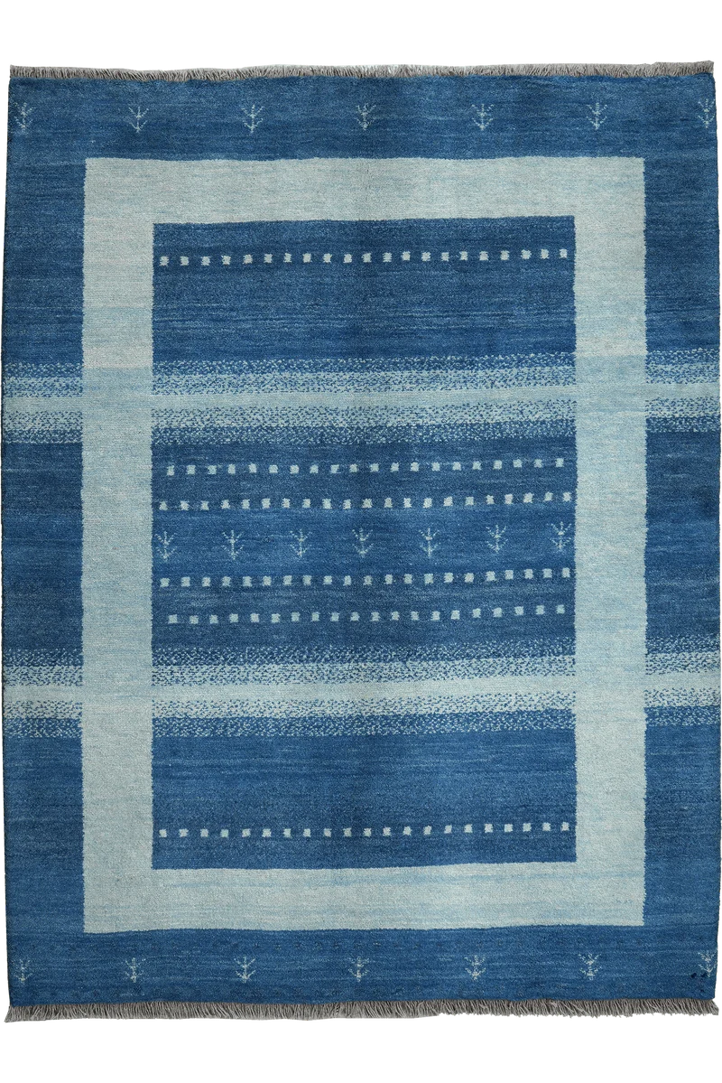 Gabbeh Sonnat · Handgeknüpft – Blau, 200x153 cm
