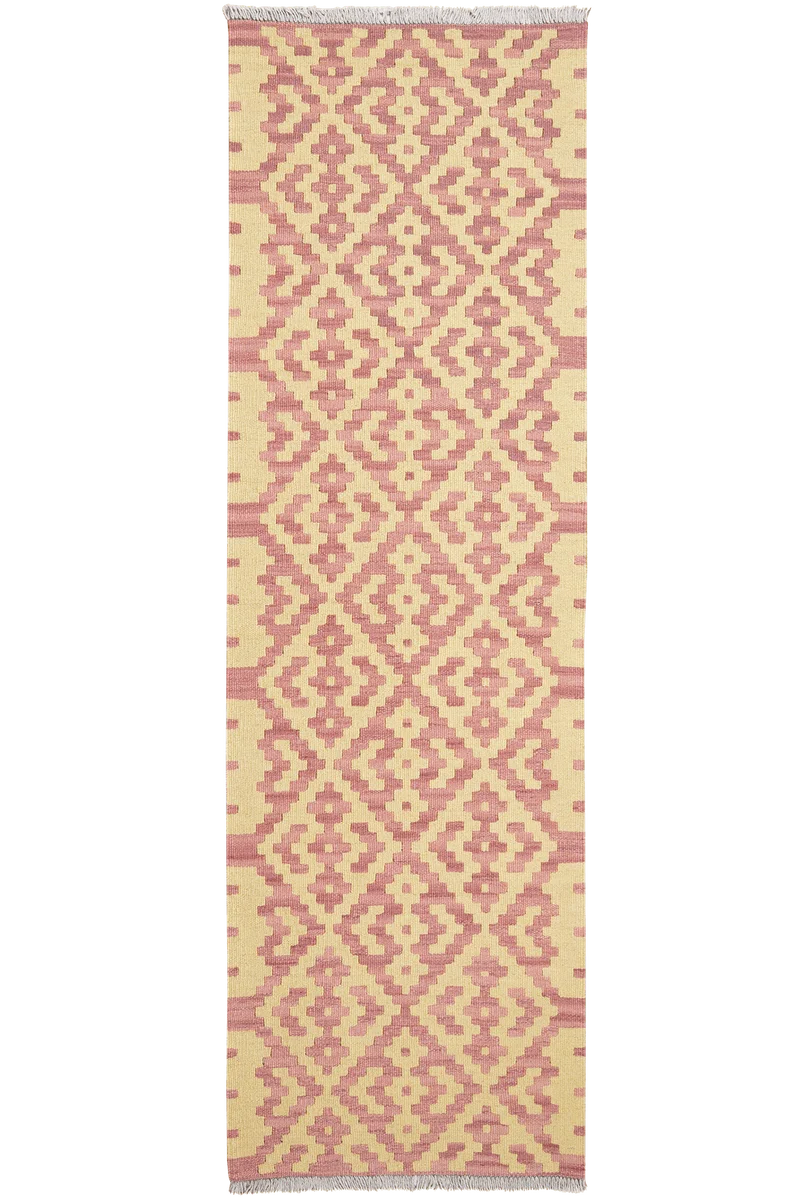 Kelim Gashgai · Handgewebt – Beige, 197x61 cm