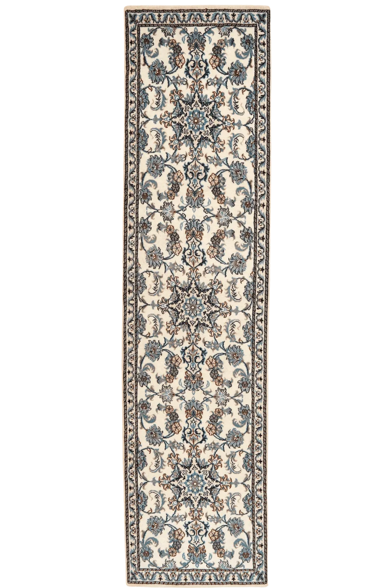 Nain 12La · Handgeknüpft – Beige, 305x77 cm