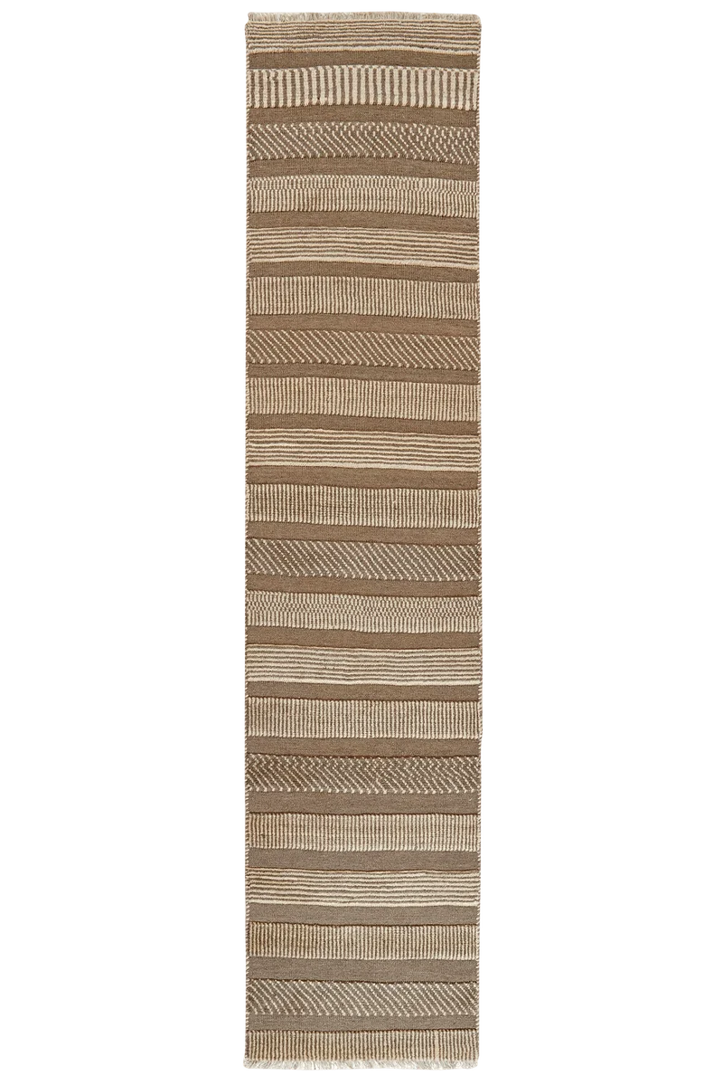 Gabbeh · Handgeknüpft – Beige, 289x77 cm