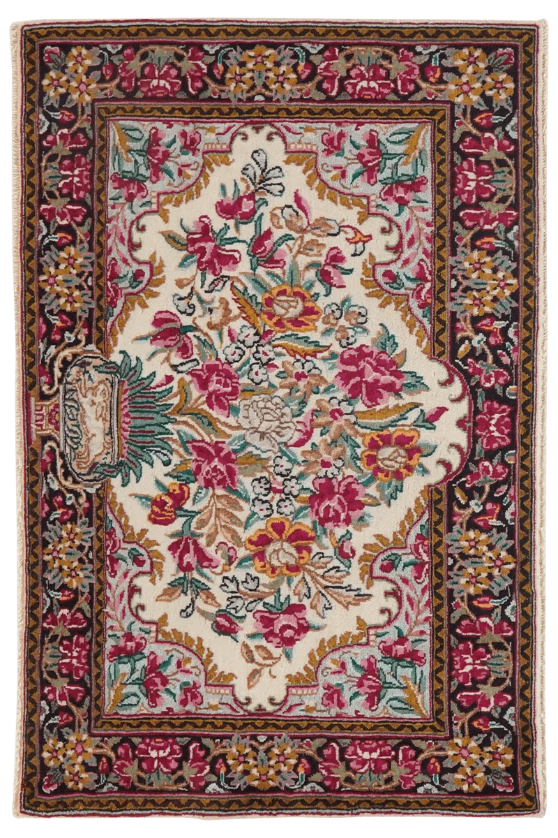 Kirman · Handgeknüpft – Beige, 58x89 cm