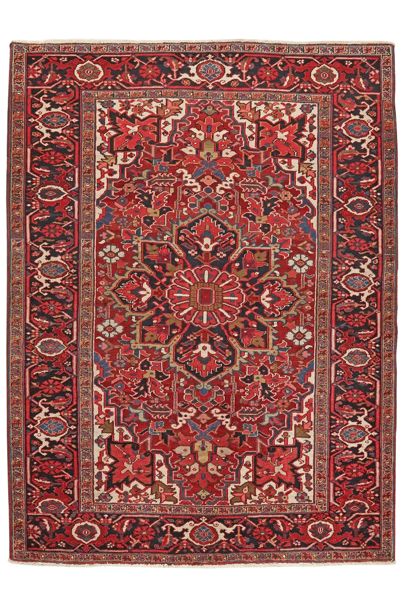 Heriz · Handgeknüpft – Rot, 194x145 cm