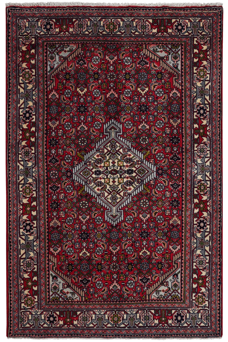 Assadabad · Handgeknüpft – Rot, 193x126 cm