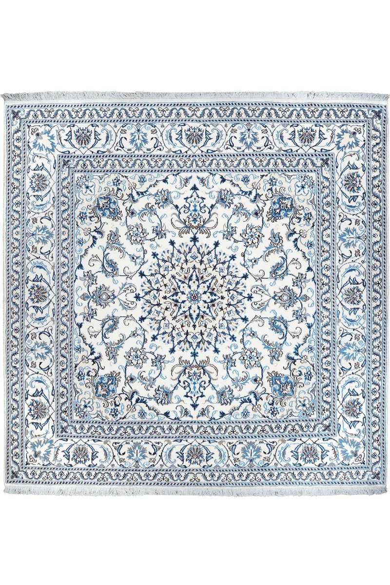 Nain 12La · Handgeknüpft – Beige, 198x197 cm