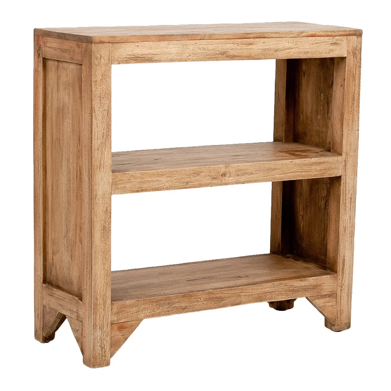 Massivholz Regal REOL 75cm Antik-Natural Mahagoni Bücherregal