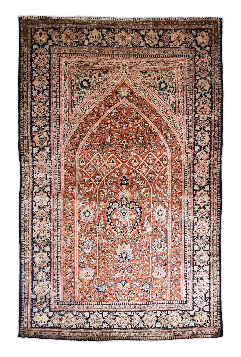 Alter Ghom aus reiner Seide | 205 x 130 cm | Nr. 10345