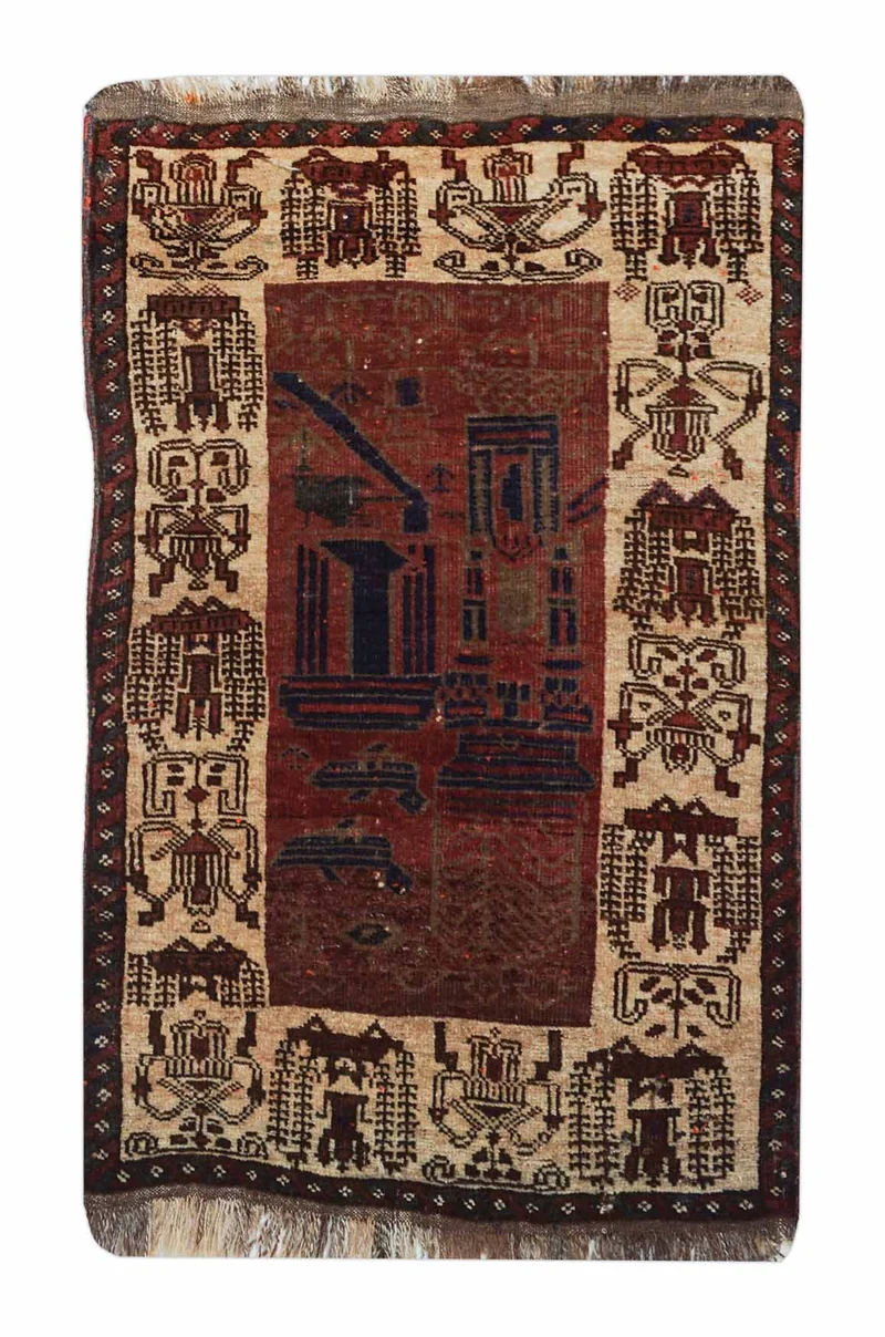 Alter Türkischer Orientteppich | 120 cm x 77 cm | Nr. Z-1586