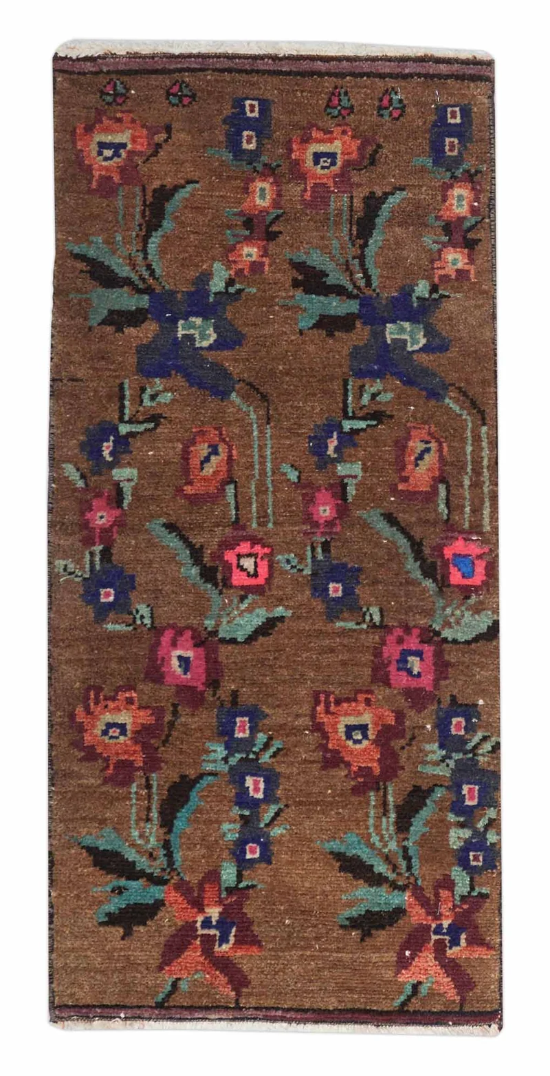 Alter Türkischer Orientteppich | 85 cm x 41 cm | Nr. Z-1535