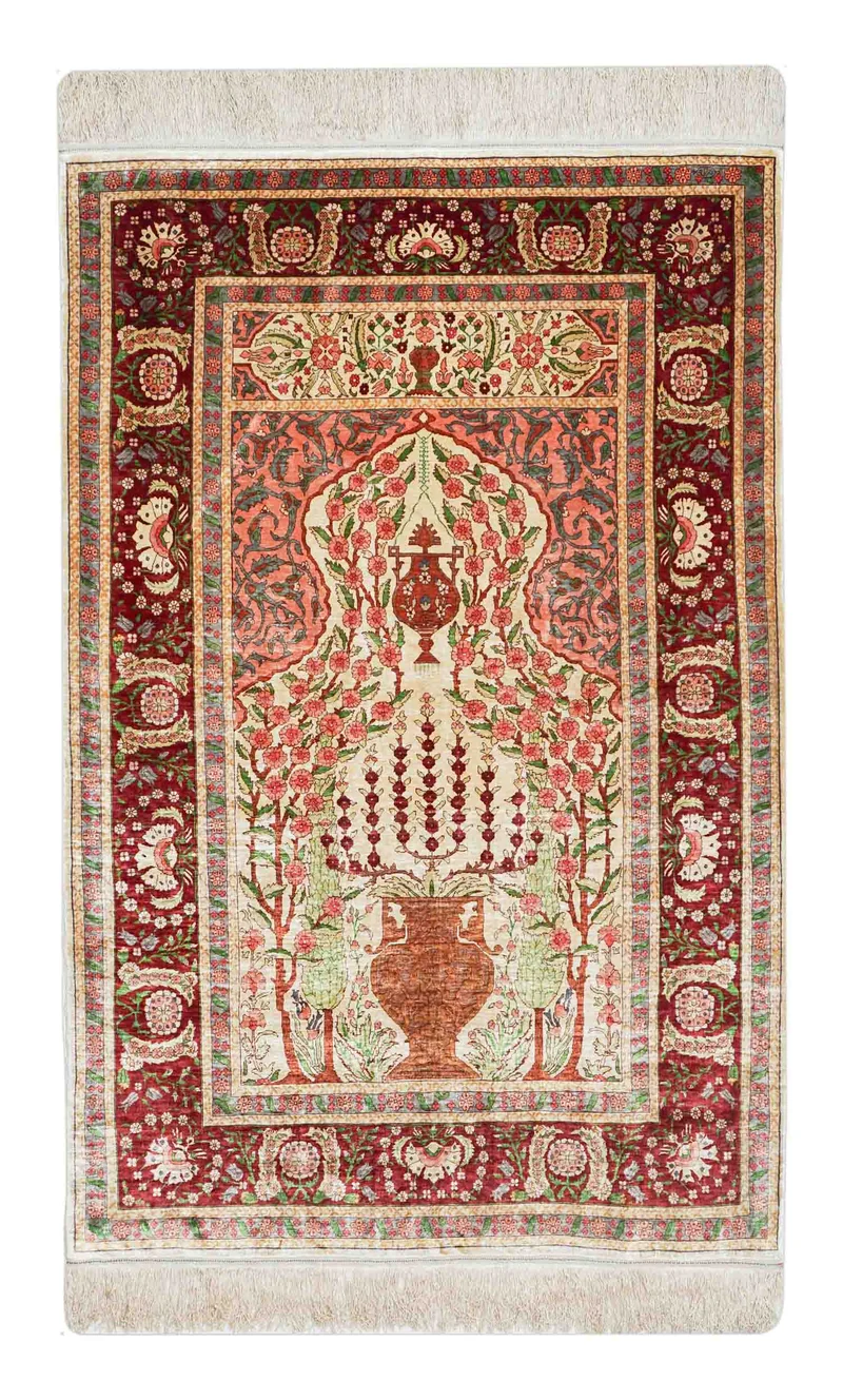 Hereke aus reiner Seide | 154 cm x 100 cm | Nr. Z-2361