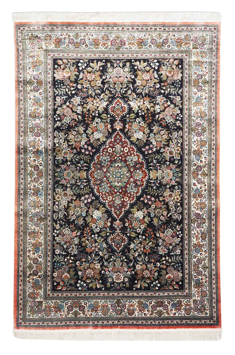 Chinesischer Hereke aus reiner Seide | 183 cm x 123 cm | Nr. Z-1319
