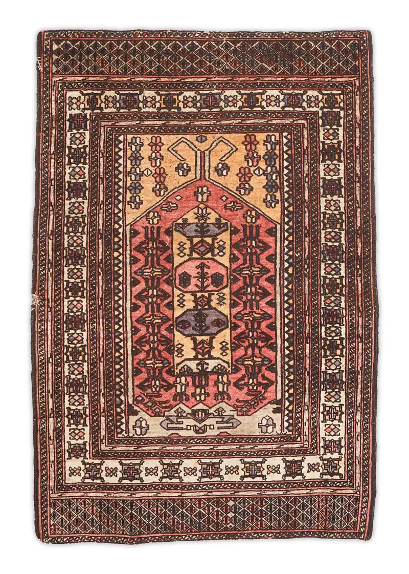 Afghan aus reiner Seide | 122 x 82 cm | Nr. 20733