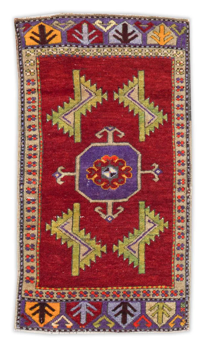 Alter Türkischer Orientteppich | 94 cm x 51 cm | Nr. Z-1375