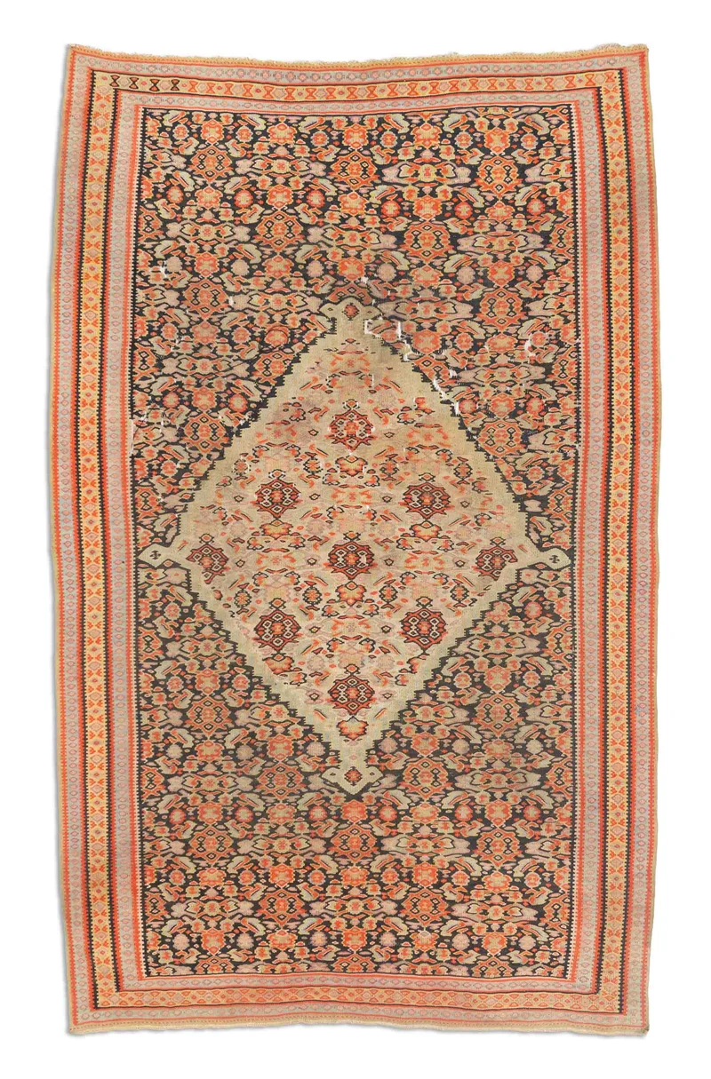 Antiker Senneh Kelim | 206 x 131 cm | Nr. 10347