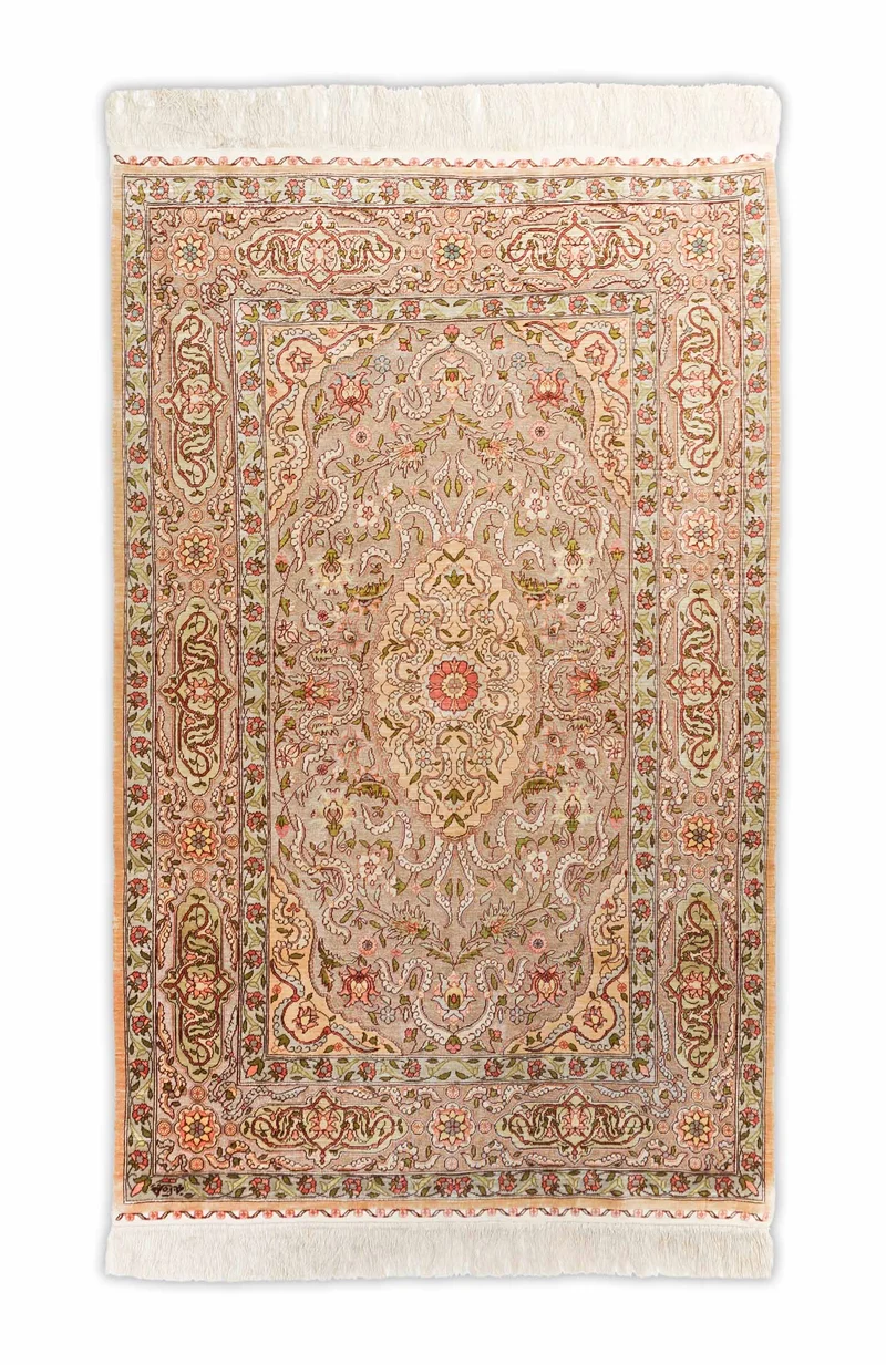 Hereke aus reiner Seide mit Goldfäden | 140 x 90 cm | Nr. 20587