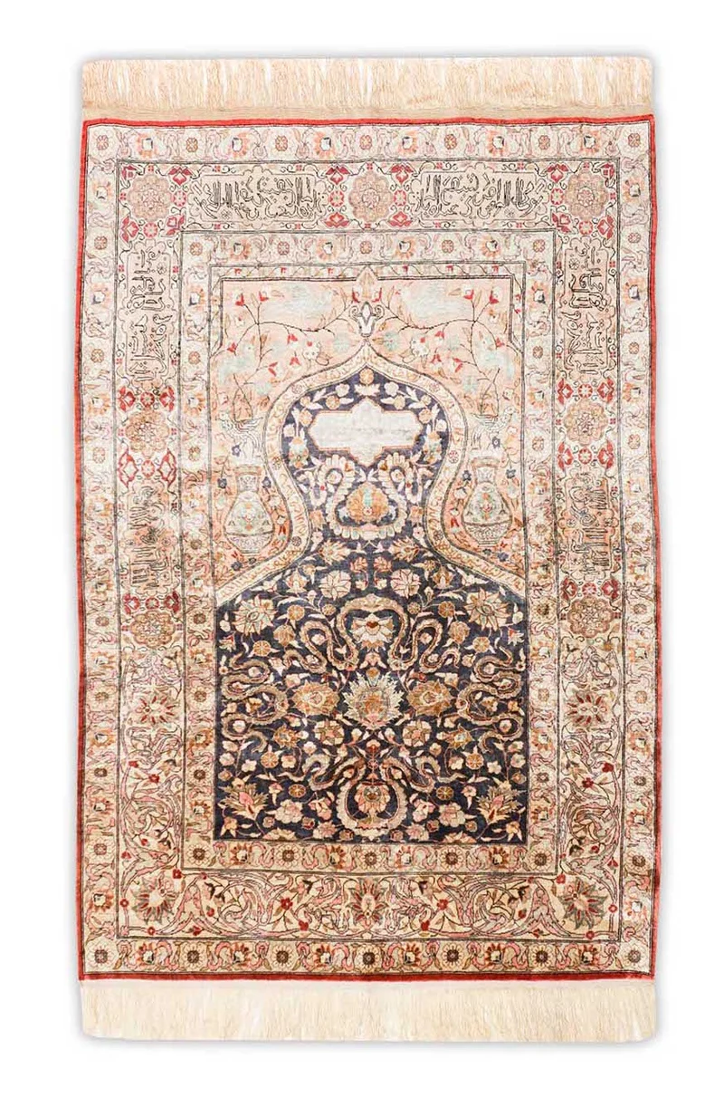 Kayseri aus reiner Seide mit Goldfäden | 153 x 100 cm | Nr. 20707