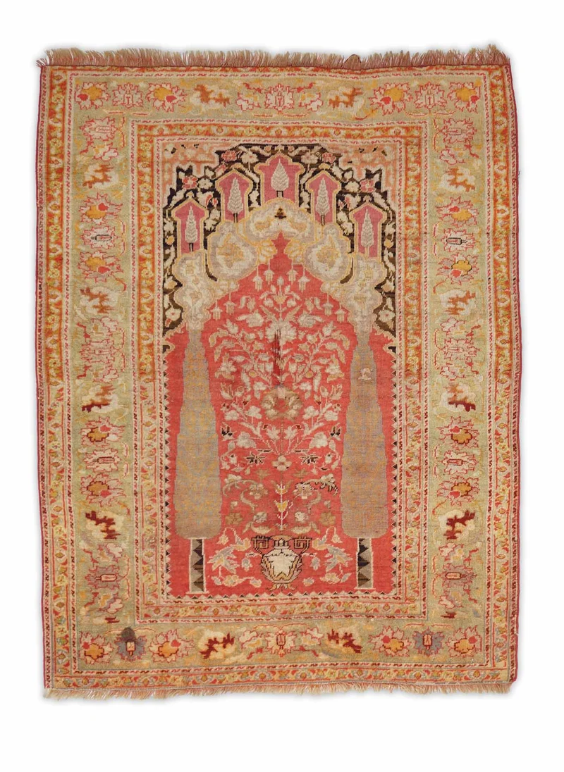 Alter Türkischer Orientteppich | 139 cm x 109 cm | Nr. Z-354