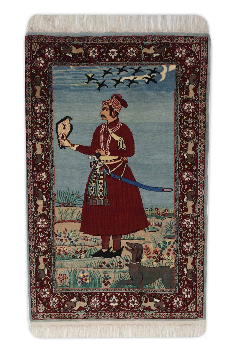 Indischer Orientteppich | 140 cm x 90 cm | Nr. Z-304