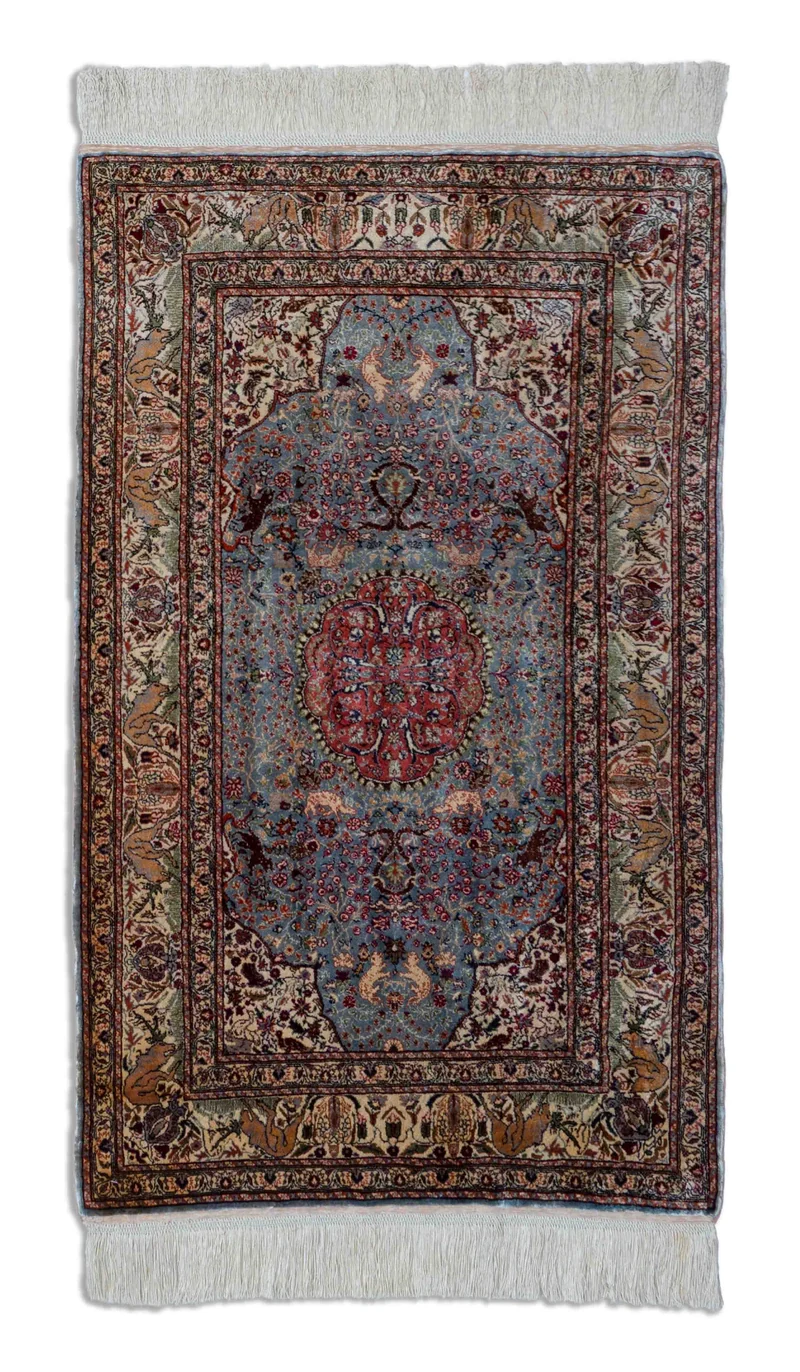 Alter Hereke aus reiner Seide | 128 x 73 cm | Nr. 18195