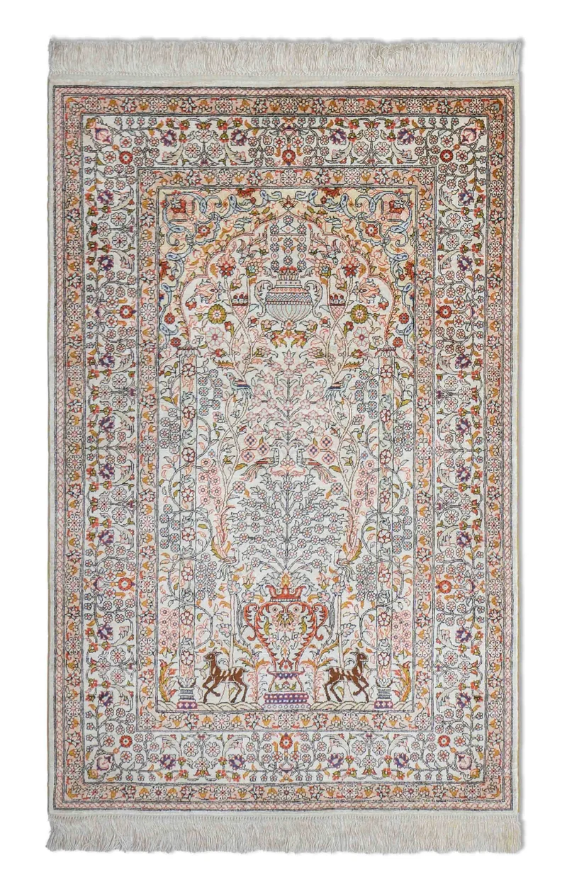 Chinesischer Hereke aus reiner Seide | 122 x 76 cm | Nr. 10307