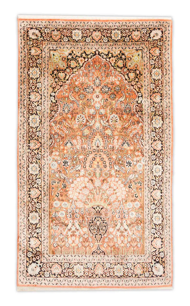 Kaschmir Teppich aus reiner Seide | 152 x 89 cm | Nr. 20726