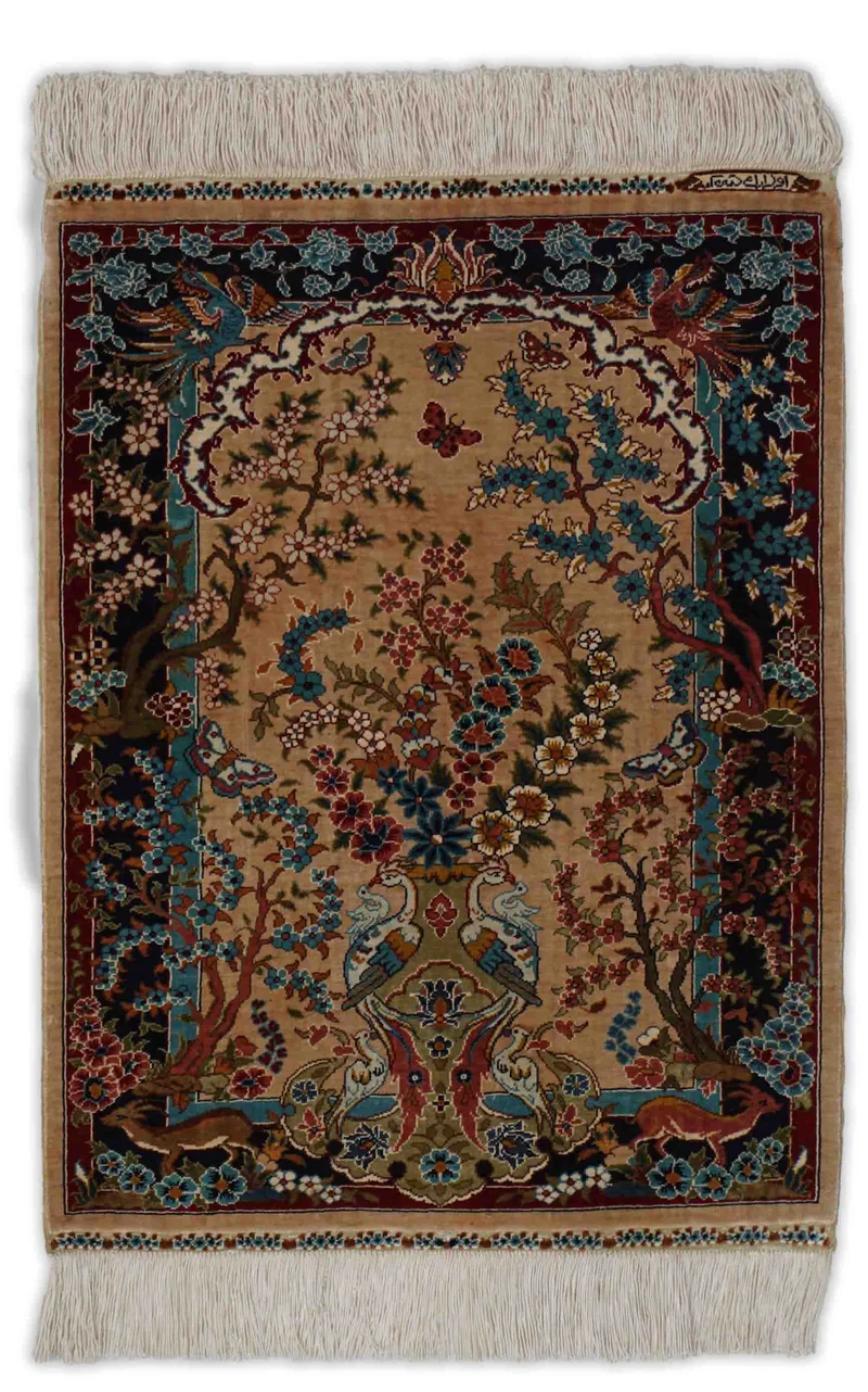 Hereke aus reiner Seide | 61 cm x 45 cm | Nr. Z-782