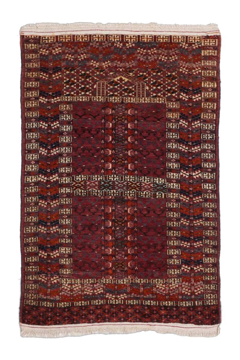 Alter Turkmenischer Teppich | 118 x 81 cm | Nr. 19513