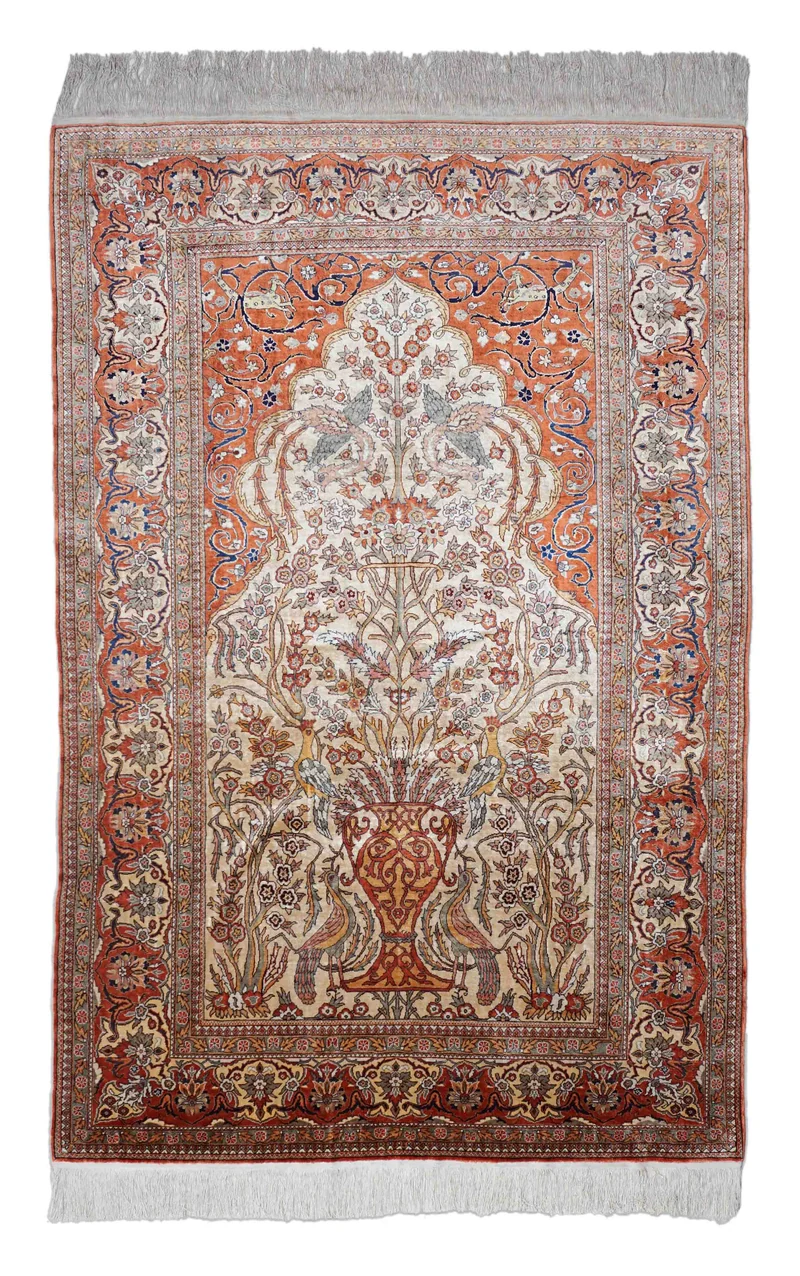 Hereke aus reiner Seide | 193 x 129 cm | Nr. 19595