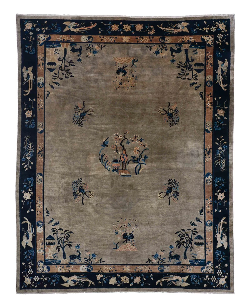 Antiker China Teppich | 346 x 270 cm | Nr. 19887