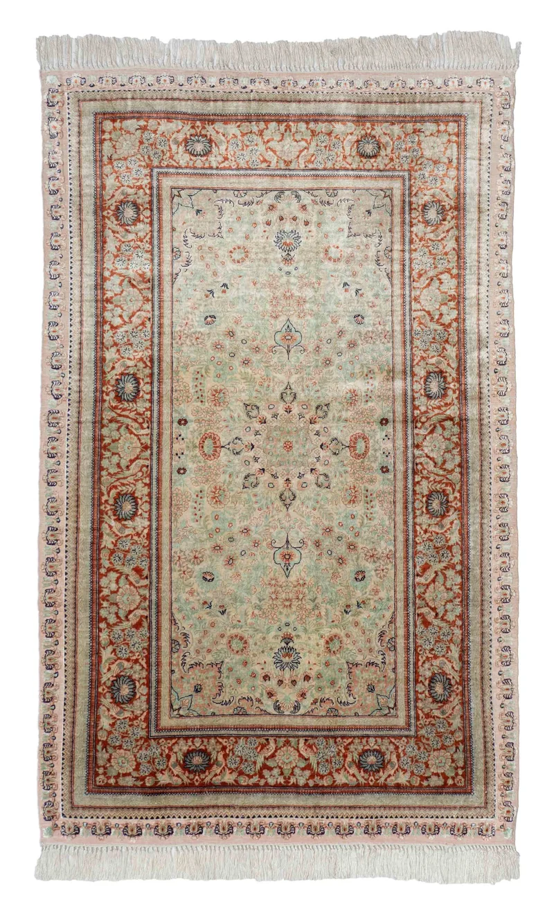 Chinesischer Hereke aus reiner Seide | 123 x 76 cm | Nr. 19319