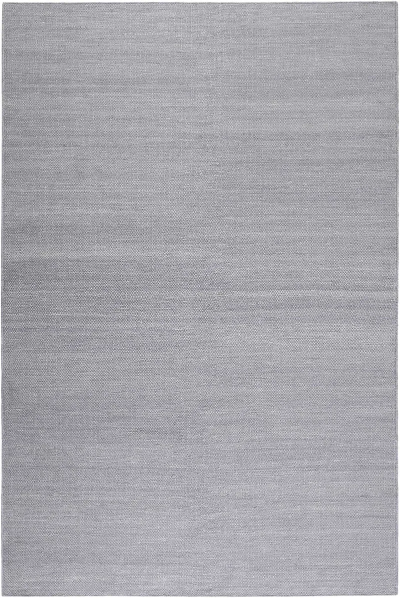 Esprit Kurzflor Teppich Grau aus Baumwolle "Rainbow Kelim"