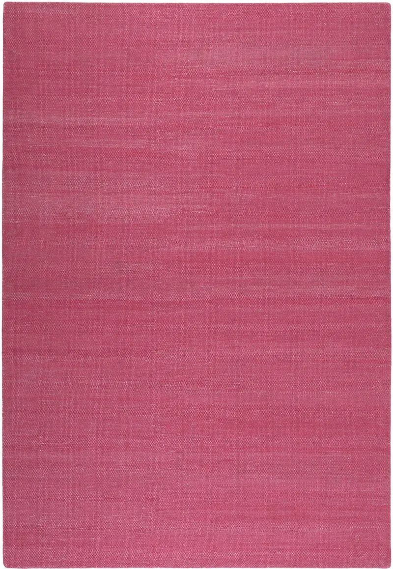 Esprit Kurzflor Teppich Pink aus Baumwolle "Rainbow Kelim"
