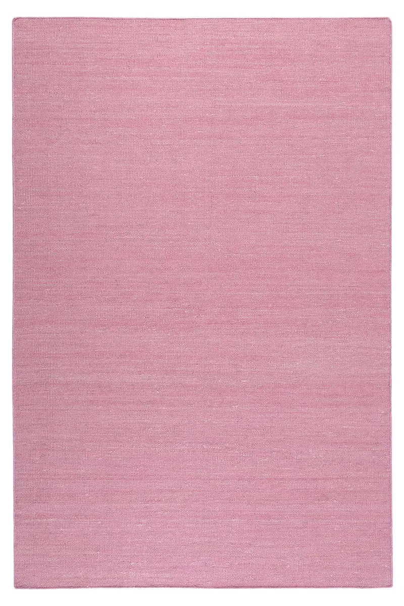 Esprit Kurzflor Teppich Rosa aus Baumwolle "Rainbow Kelim"