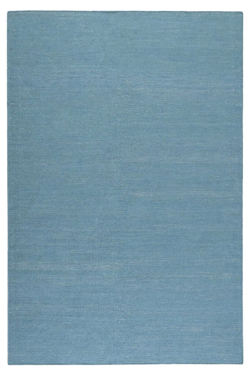 Esprit Kurzflor Teppich Türkis aus Baumwolle "Rainbow Kelim"