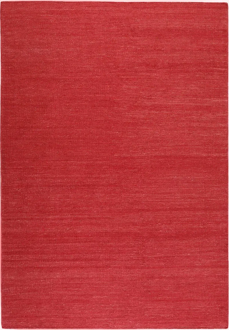 Esprit Kurzflor Teppich Rot aus Baumwolle "Rainbow Kelim"
