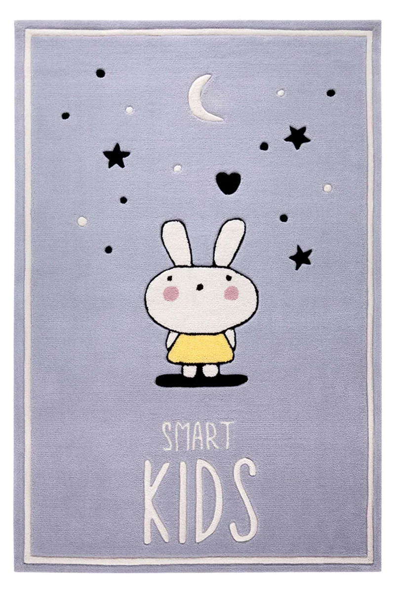 Kinderteppich Grau "Conny" Smart Kids