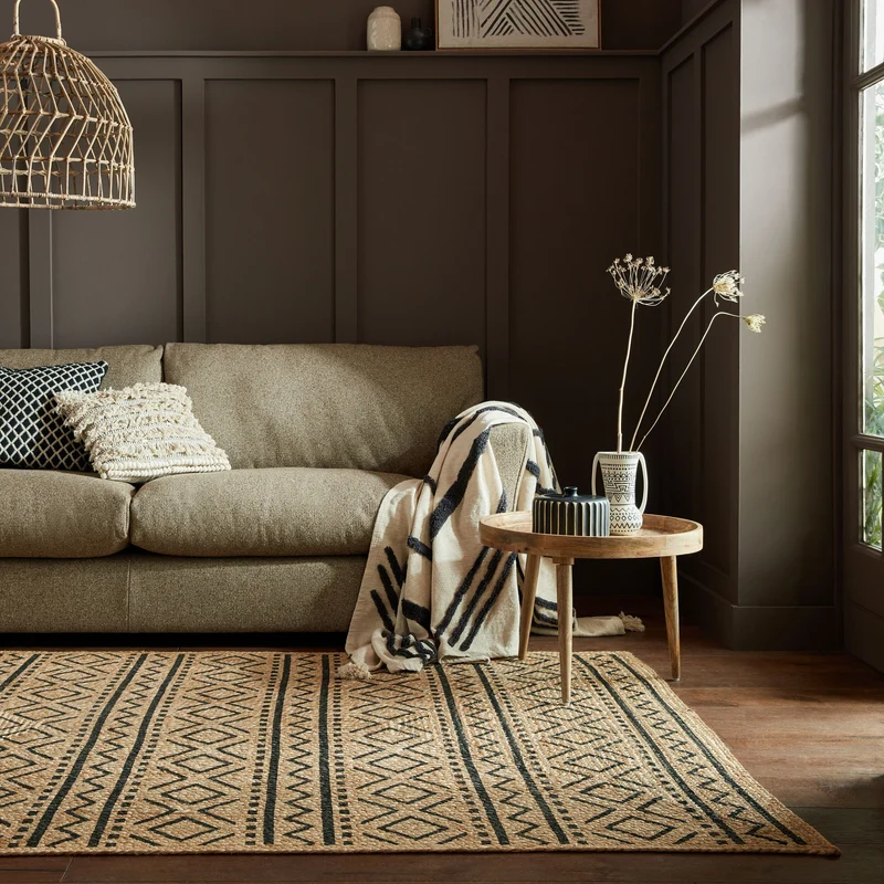 Teppich Jute Geometrisch-Design, nachhaltig SCOTT