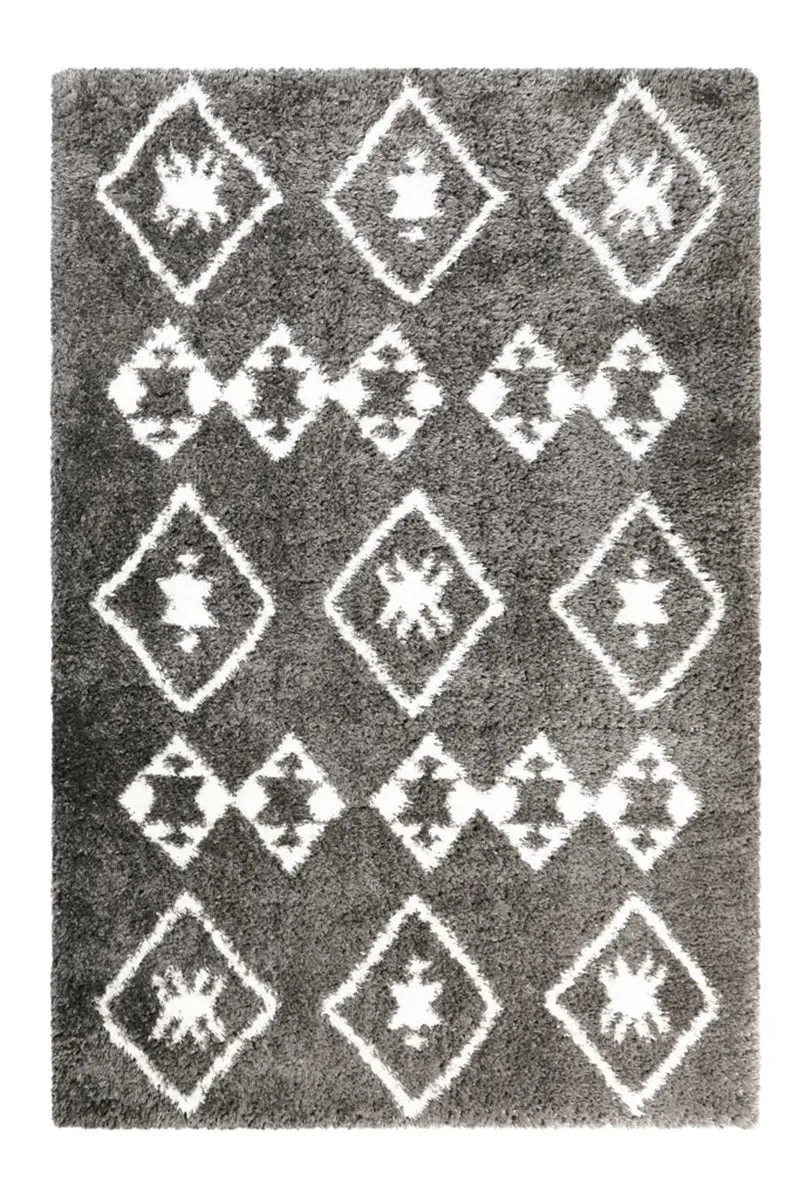 Teppich Grau Hochflor "Boho&Scandic Ayachi" WECONhome
