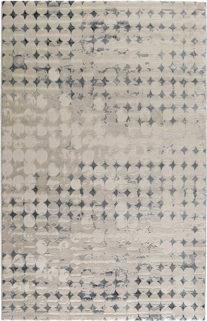 Esprit Teppich Beige Türkis Kurzflor "Velvet Spots"