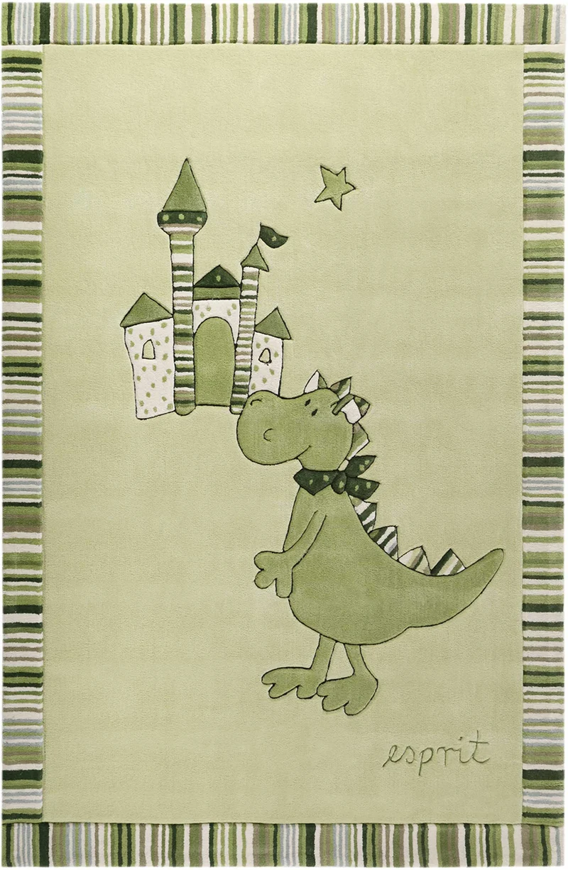 Esprit Kinder Teppich "Dragon&Castle" grün
