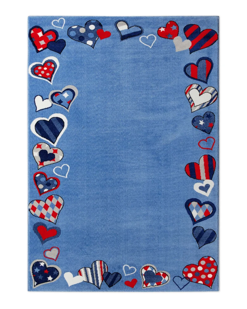 Kinderteppich Blau "Just Hearts" WECONhome