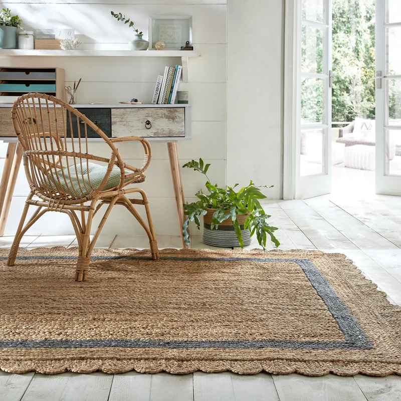 Teppich Jute Handarbeit-Design, naturfarben GRACE