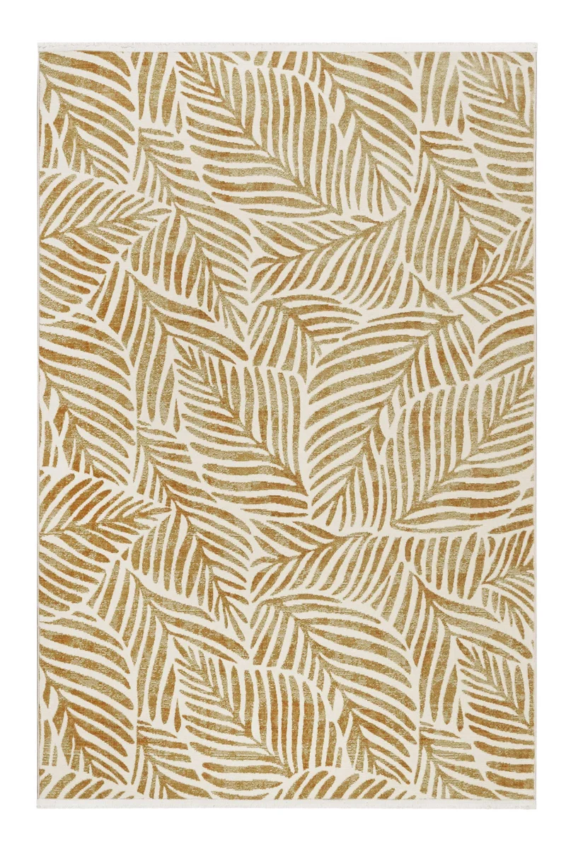 Esprit Teppich Creme Weiß Kupfer Gold meliert Kurzflor "Victoria"