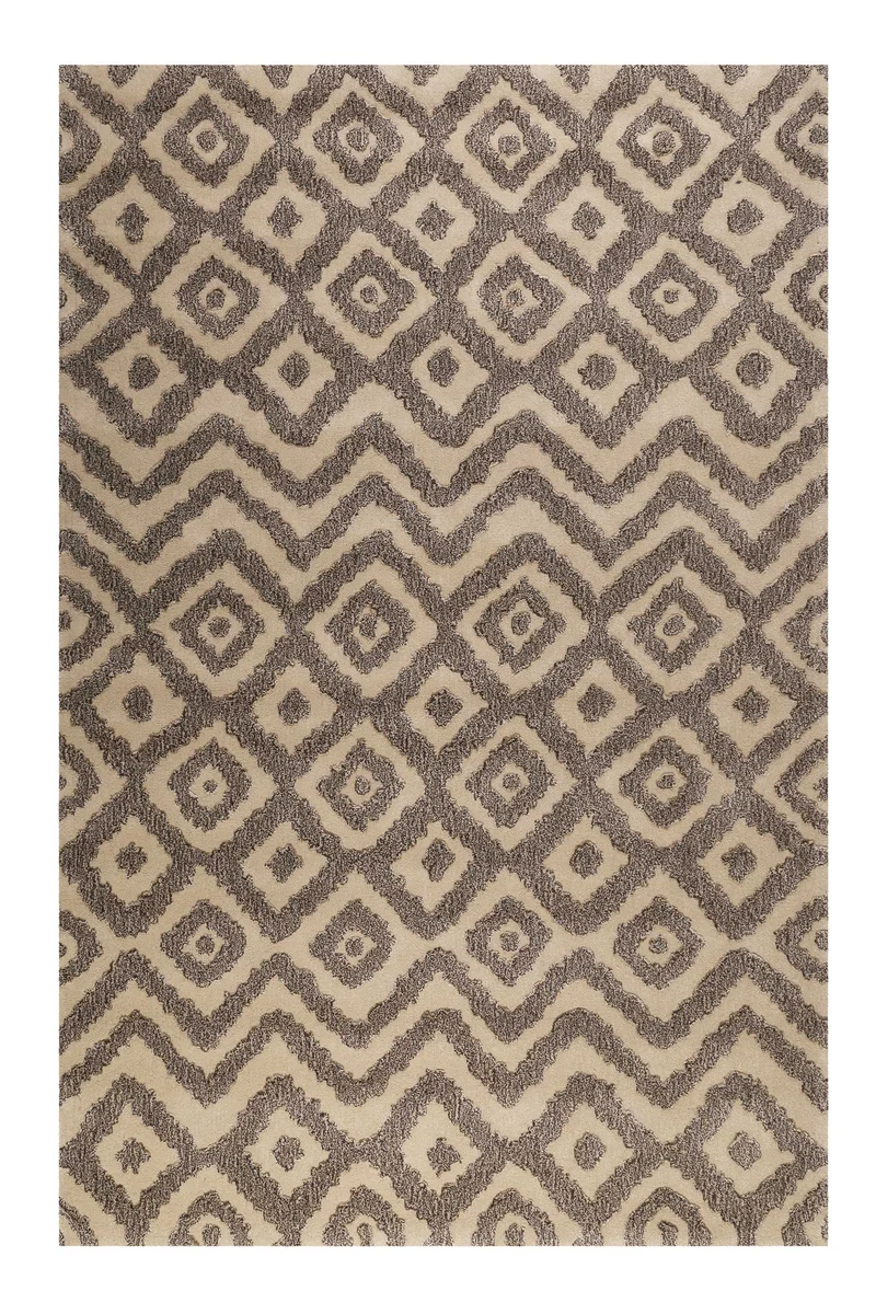 Esprit Teppich Taupe Braun aus Wolle "Africa Ethnic"