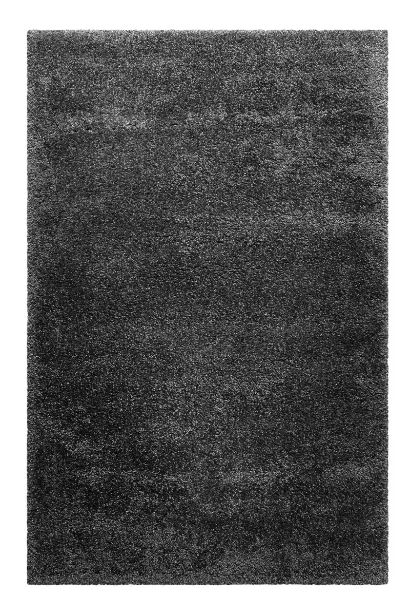 Teppich Dunkelgrau meliert Hochflor "Bozen" Homie Living