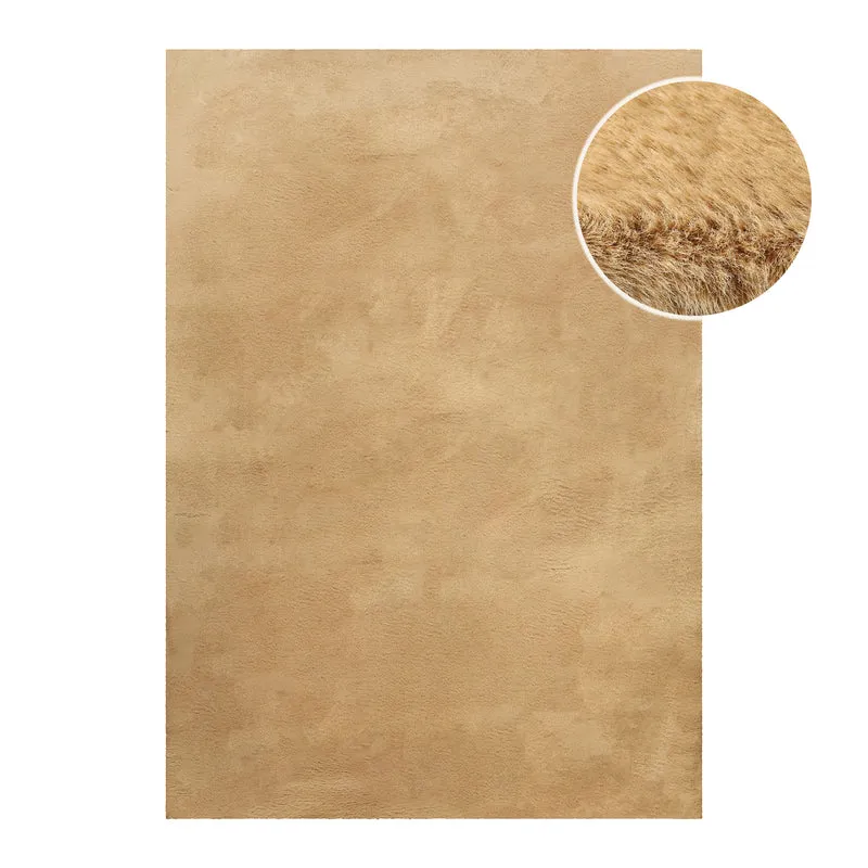 Kunstfell Teppich Sand flauschig und weich "Anna" WECONhome Basics